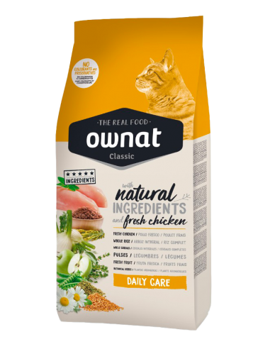 Croquettes chat Ownat Classic Daily Care